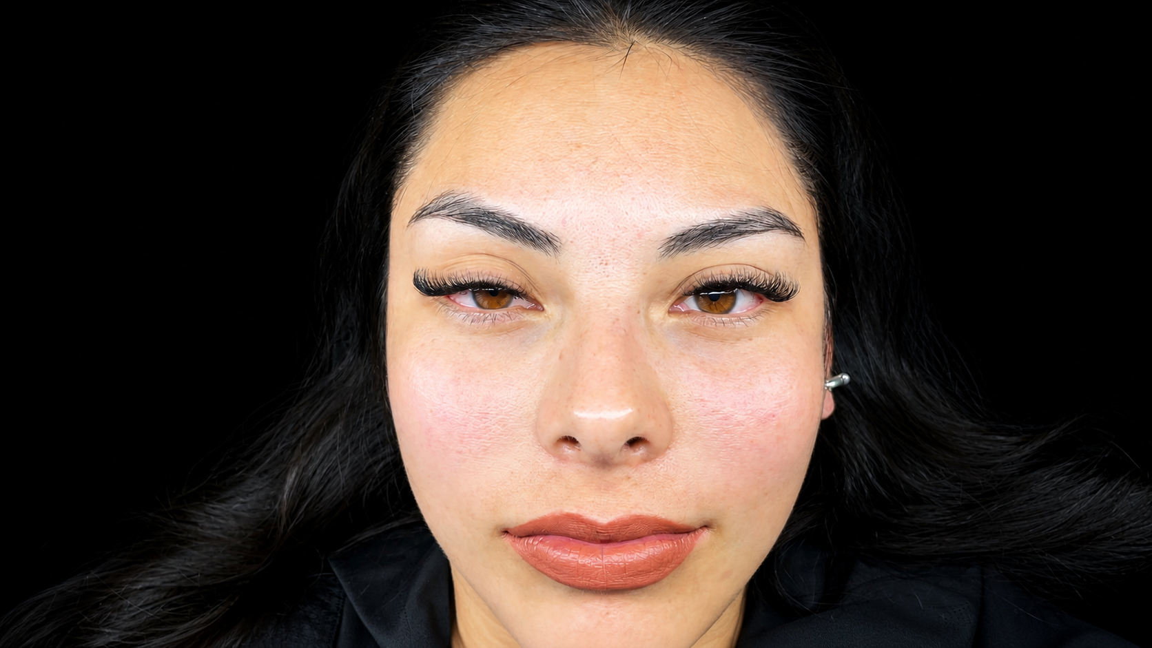 Resultado de pestañas con volumen natural